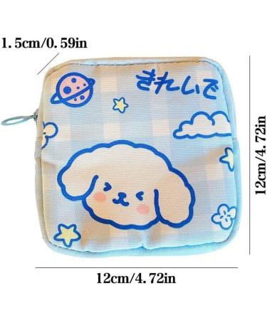 AOOPOO 2-Pack Portable Women's Bandages Storage Box | Floor Organizer for Women & Teens | Feminine Menstruation Pocket Bag - Purple & Blue - Buy Online on GoSupps.com