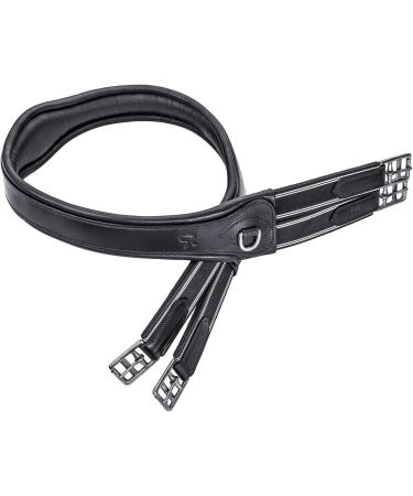 Buy SUNRIDE Soho Anatomical Leather Saddle Girth 130 cm - D-Ring for Auxiliary Reins - Black | International Shipping Available - Buy Online on GoSupps.com