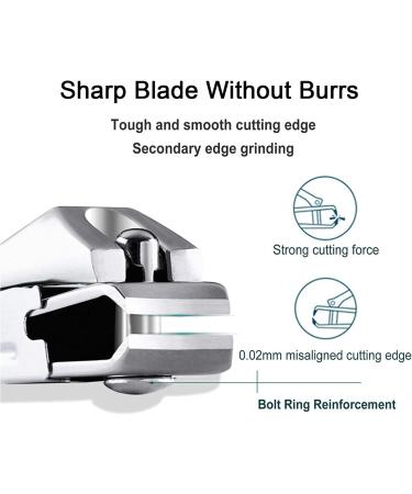 Jeopoom Gold Stainless Steel Nail Clipper - High-Quality Curved Nail Cutter for Safe Grooming of Fingernails & Toenails - Buy Online on GoSupps.com