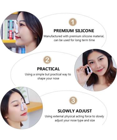 POPETPOP Lot de 2 Pinces Correctrices de Nez en Silicone Dispositif Rehausseur de Nez pour Adultes et Gar on et Filles Pince Amincissante pour Remodelage Couleurs Rose et Violet Usage - Buy Online on GoSupps.com