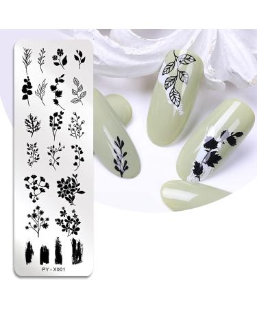 Floral Geometric Nail Art Stamping Plate Set - DIY Nail Stamp Kit (6pcs) - Buy Online on GoSupps.com