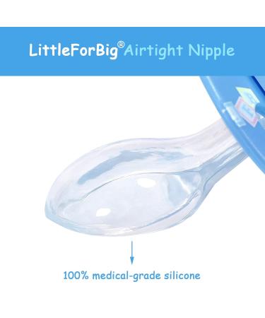 Buy LittleForBig Large Shield Pacifier II - Adult Size Little Elephants Pattern Blue | International Shipping Available - Buy Online on GoSupps.com
