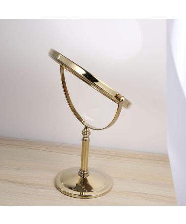 Beaupretty 6-Inch Double-Page Desktop Make-Up Mirror - 5x Magnification Gold Cosmetic Mirror for Home Use - Buy Online on GoSupps.com