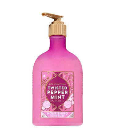 Bath and Body Works TWISTED PEPPERMINT Nourishing Hand Soap 8 Fluid Ounce (2018 Edition)
