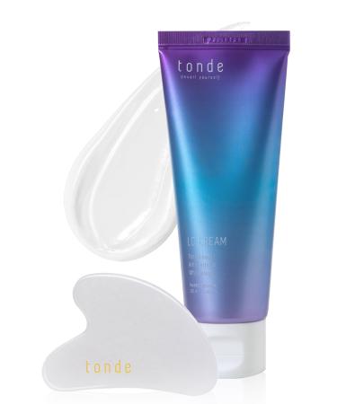 TONDE LC Cream w/Gua Sha | Skin Tightening Cream for Face & Body | Korean Skin Care Moisturizer Face Cream w/Body & Facial Massager | Skin Firming Cream & Gua Sha Stone (6.26 Fl. Oz.)