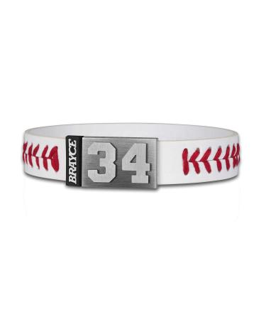 BRAYCE Baseball bracelet with your jersey number 00-99 I Baseball jersey for the wrist personalized & handmade
