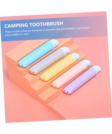 Clispeed 5-Stage Collapsible Travel Toothbrush - Wear-Resistant Outdoor Oral Care - Buy Online on GoSupps.com