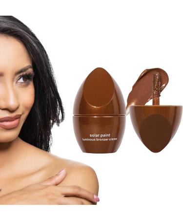 Contouring Shadow Makeup Set - Four Shades Contouring Highlighting Cream Liquid Waterproof Longwear Bronzer Makeup Face Body Glow Liquid Highlighter Brighten Concealer for Women Girls Nicything 03# Bronze With Pearlescent  - Buy Online on GoSupps.com