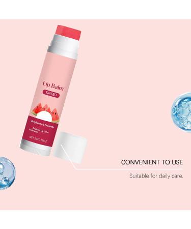  ZLHHRZJX Watermelon tinted lip balm moisturizing for a buildable finish and a soft luminous pout with a watermelon candy scent hydrates dry and chapped lips. (6 PCS) - Buy Online on GoSupps.com