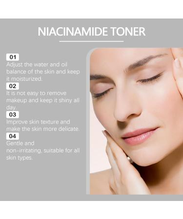 Niacinamide Hydrating Toner - Moisturizing Brightening Facial Essence Water For Refreshing Skin & Long-Lasting Glow(3PCS) - Buy Online on GoSupps.com