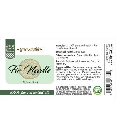 Fir Needle Essential Oil 1 fl oz (30 ml) Glass Bottle 100% Pure - Buy Online on GoSupps.com