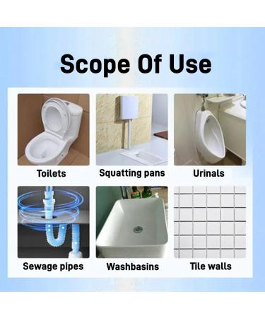 Splash Foam Toilet Cleaner Toilet Active Oxygen Agent Foam Toilet Bowl Cleaner Cleaner Foaming Powder No Scrubbing For Squatting Pans Urinals Washbasins Toilet Bowl (1PC) - Buy Online on GoSupps.com