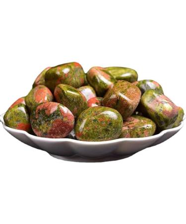 Unakite Healing Crystal Stones 1.25-2.0" Large Reiki Healing Gemstones Natural Tumbled Polished Stones for Energy Witchcraft Therapy Meditation - Buy Online on GoSupps.com