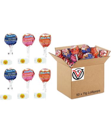 Chupa Chups Sugar Free Assorted Flavour Lollipops 50 11g - Full Box VIMIX Assorted Lime Orange 11000.0 gram - Buy Online on GoSupps.com