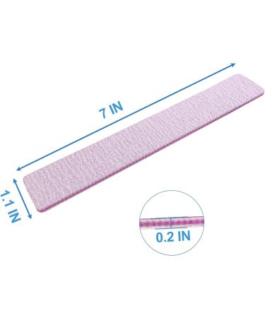 80/80 Grit Nail Files (25 Pcs) - Coarse Emery Boards for Acrylic and Gel Nails - Double Sided Professional Filers Pack - Reusable Washable Manicure Tools - Buy Online on GoSupps.com