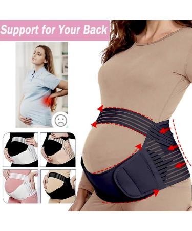 Pregnancy Support Belt | 4-in-1 Maternity & Postpartum Band | Relieve Abdomen, Waist, Pelvis Pain & Back Support | Black - Size M 10-12 (80cm-110cm) - Buy Online on GoSupps.com