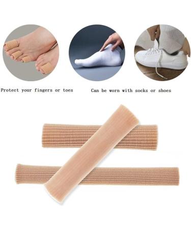 Toe Tubes Fabric Sleeve Protectors with Gel Lining - Prevent Corns, Calluses, Blisters, Hammertoes - 5 Pack Medium (3/4 Inch) - Men and Women - Buy Online on GoSupps.com