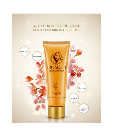 BIOAQUA Horse Oil Hand Cream | Anti-Aging Miracle Skin Care Essence & Cleansing Foam | Natural Moisturizing 60g - International Shipping Available - Buy Online on GoSupps.com