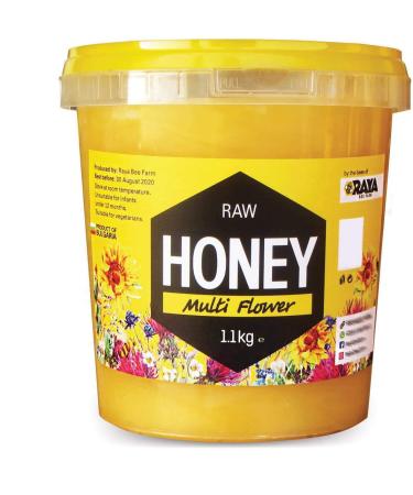 Bee Farm Organic Raw Unfiltered Honey 100% Original Multi Flowers 1.1kg