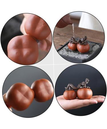 Zerodeko Home Decor Toys 1pc Persimmon Decorative Ornaments Delicate Office Small Persimmon Car Decor Chinese Decorations Orange 9.6x7.4cm - Buy Online on GoSupps.com