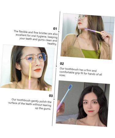 Buy Gatuida Ice Cream Manual Toothbrush Set - 8pcs Whitening Plastic Toothbrush for Fresh Oral Care | International Shipping Available - Buy Online on GoSupps.com