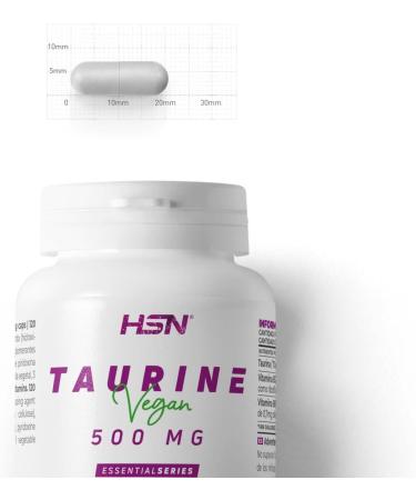 L-Taurine 500mg by HSN | Vegan & Gluten-Free Amino Acid | 120 Capsule Supplement for Enhanced Wellness - Buy Online on GoSupps.com