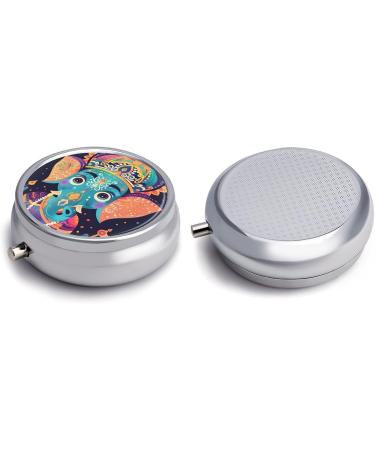 Travel Pill Box Organizer - 3 Compartment Fancy Hat Design for Handbag & Pocket - Portable Medicine Case - Buy Online on GoSupps.com