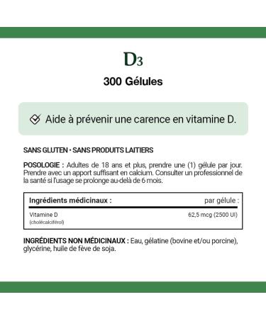 Nature's Bounty Vitamin D3 2500 IU 300 Softgels Helps to prevent Vitamin D deficiency Value Size - Buy Online on GoSupps.com