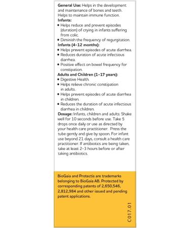 BioGaia Probiotic Drops with 400IU of Vit.D | 10mL BioGaia Immune & Gut Health | 50 Day Supply | Promotes The Development of Healthy Immune & Digestive Systems in Infants Babies & Toddlers - Buy Online on GoSupps.com