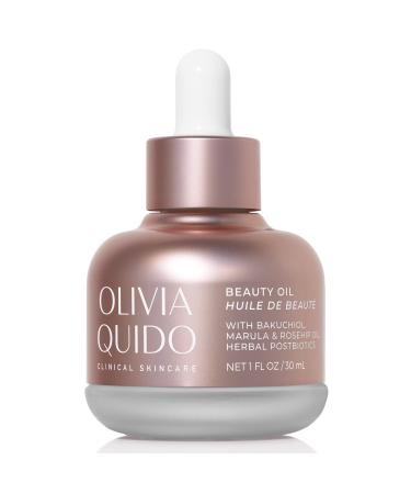 OLIVIA QUIDO Clinical Skin Care Beauty Oil | Formulated with Bakuchiol Marula & Rose Hip Oil | Skin Brightening Repairing and Anti-Aging Serum | Nourishing and Hydrating Oil Helps Prevent Acne