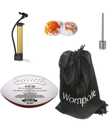 Engraved American Football Gift for Son | Personalized Anniversary/Birthday/Graduation Present from Mom & Dad - Ideal Fan Quote - Buy Online on GoSupps.com