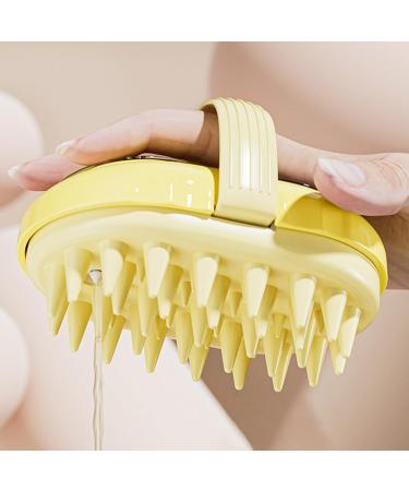 Masseur des cheveux pour la croissance des cheveux purateur du cuir chevelu masseur du cuir chevelu masseur du pour la croissance des cheveux soicine aux poils doux exfoliant pour Yellow - Buy Online on GoSupps.com
