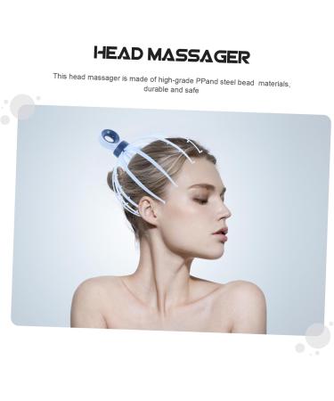 Coolhiya Head Massage Device - Scalp Relaxation Tool Plastic Claw Massager for Head Care (21x15x15cm Blue) - International Shipping Available - Buy Online on GoSupps.com