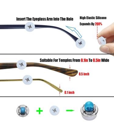 Oxygen Tube Holder for Glasses-Oxygen Nasal Cannula Clips for Ear Protection-Nasal Oxygen Cannula Ear Savers Effectively Avoid Ear Pain (Blue) - Buy Online on GoSupps.com