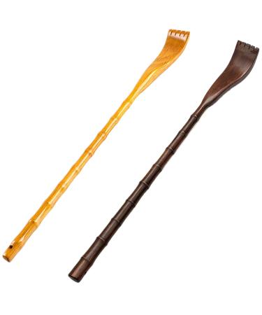 19-Inch Back Scratchers - 2-Piece Wooden & Bamboo Set for Itching Relief | Perfect for Adults and Seniors - Buy Online on GoSupps.com