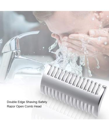 Funien Double Edge Safety Razor Open Comb Head Male Safety Shaver Shaving Tool Hairdressing Razor for Home Use - Buy Online on GoSupps.com