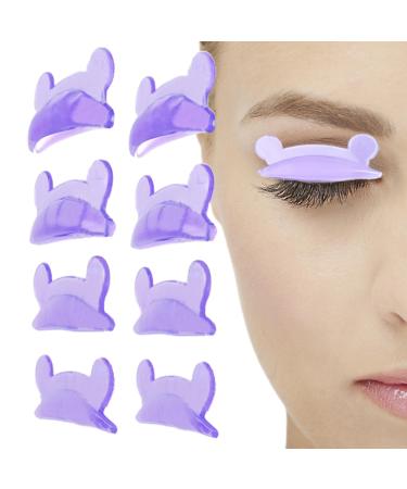 Lash Lift Rods 4 Pairs Bear Style Silicone Lash Silicon Pad - Reusable Soft Lash Lift Rods Silicone Lash Curler Pad in 4 Sizes for Different Length Eyelashes Lifting
