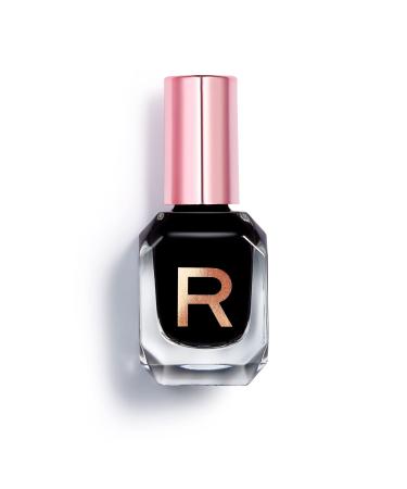 Revolution Beauty London Express Nail Varnish Nail Polish Midnight Black 10ml