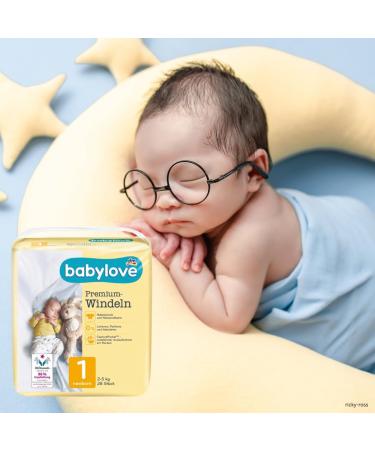 Babylove Premium Extra Soft Diapers Size 1 (Newborn 2-5kg) - 28 Pieces Pack for Ultimate Comfort - Buy Online on GoSupps.com