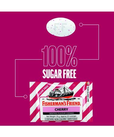 Fisherman's Friend Sugar Free Oral Air Freshener Cherry Soothing Fresh Tablets 25g - Buy Online on GoSupps.com