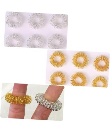 FRCOLOR 20S Finger Massage Ring - Stress Relief & Sensory Acupressure Toy for Instant Relaxation | Mini Spiky Finger Massager - Buy Online on GoSupps.com