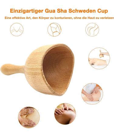 Set of 5 Wooden Massager Rollers for Cellulite & Lymph Drainage - Maderotherapy Wood Therapy Tool with Box - Buy Online on GoSupps.com