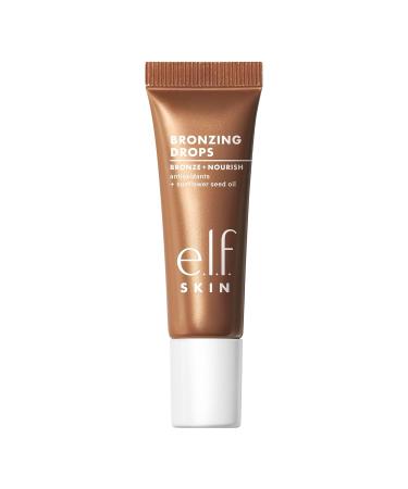 e.l.f. SKIN Bronzing Drops Mini Liquid Bronzer For Face & Skin Creates A Sun-Kissed Glow Infused With Vitamin E Vegan & Cruelty-Free Pure Gold Pure Gold 0.33 Fl Oz (Pack of 1) - Buy Online on GoSupps.com