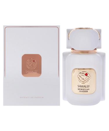 Sawalef Moroccan Leather - Indulge in Mesmerizing Body Spray for Women - Unique Blends of Nutmeg Saffron Patchouli and Cardamom - 2.7 oz EDP Spray