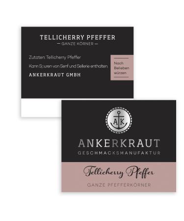 Ankerkraut Tellicherry Pfeffer - Premium Aromatic Pepper Grains in Cork Glass - 70g - Buy Online on GoSupps.com