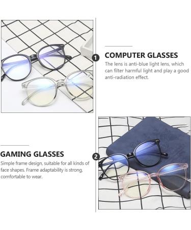 Faruta Blue Light Blocking Glasses - Black Frame Anti-Glare Computer & Gaming - 2 Pairs for Reduced Eye Strain & Enhanced Comfort - Buy Online on GoSupps.com