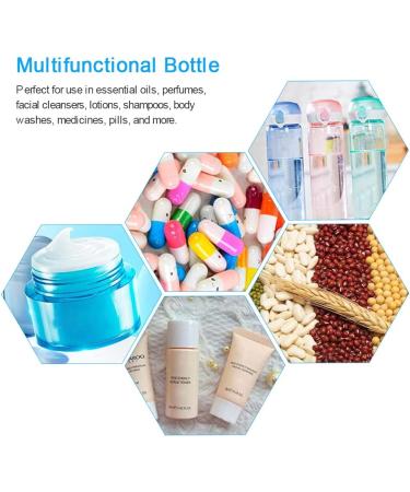 Durantey 50-Pack Travel Bottles - 20ml & 30ml Transparent Cosmetic Containers with Labels | Portable & Refillable Travel Accessories - Buy Online on GoSupps.com
