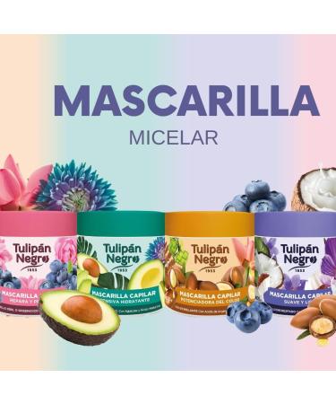  TULIPAN NEGRO Black Tulip Color Stimulating Mask with Argan Oil and Color Fixative 400 ml - Buy Online on GoSupps.com