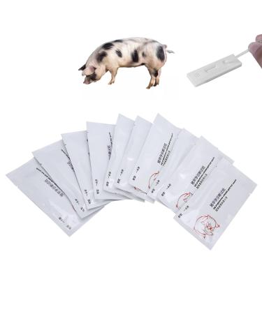 Pig Pregnancy Test Strip Pack of 10 Disposable Pig Pregnancy Test Strip Early Pregnant Detection Testing Tool Veterinary Equipment Livestock Supply for Pig Early Pregnancy Testing