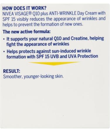 Nivea Visage Q10 plus anti-wrinkle - day care - SPF 15 - 50ml - Buy Online on GoSupps.com